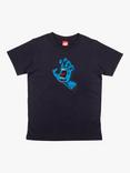 Santa Cruz Kids' Screaming Hand Tee, Black