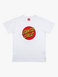 Santa Cruz Kids' Logo Cotton T-Shirt, White