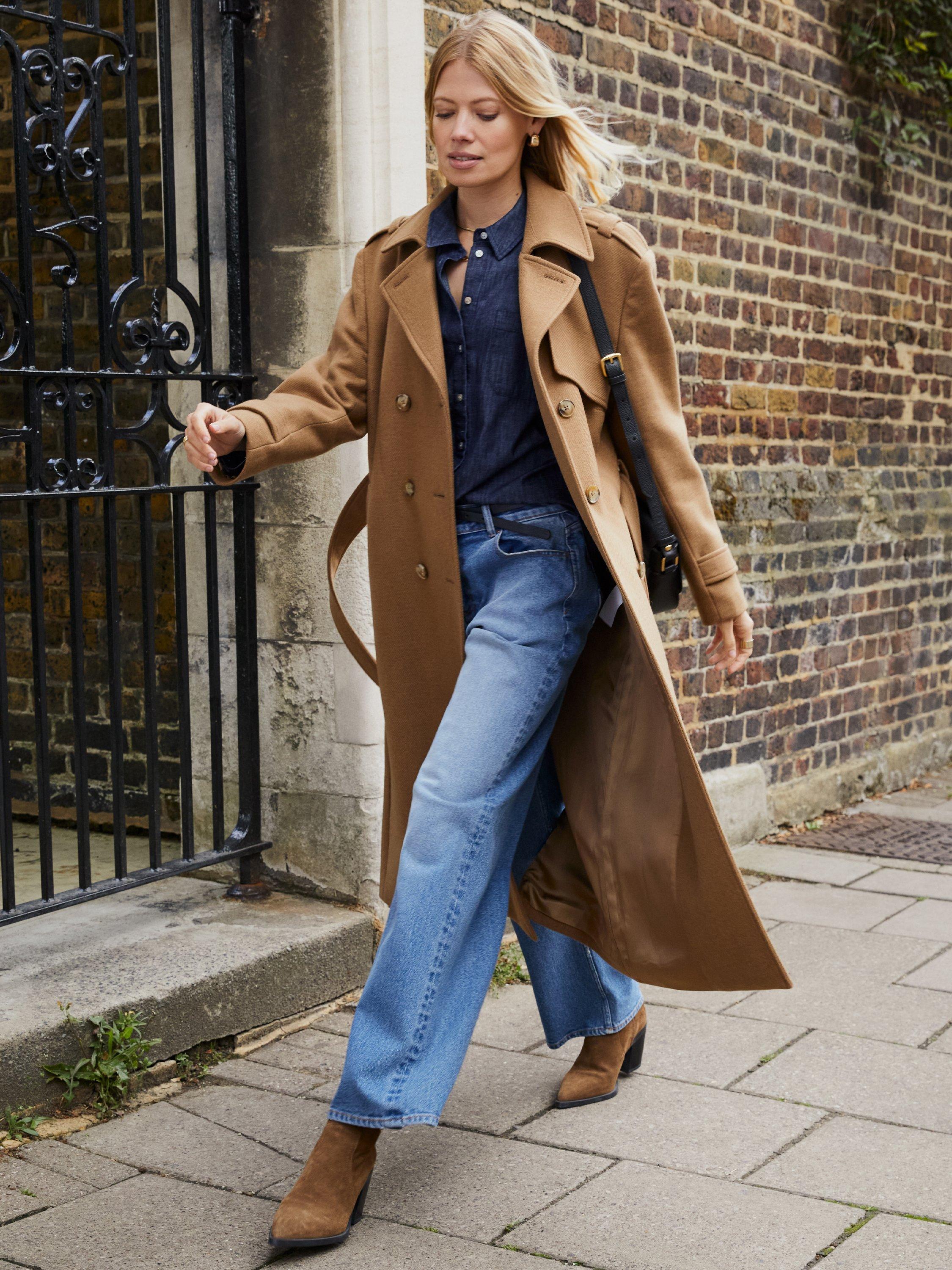 Product image 7 of 7, which shows Baukjen Slouch Jeans, Mid Indigo, 10