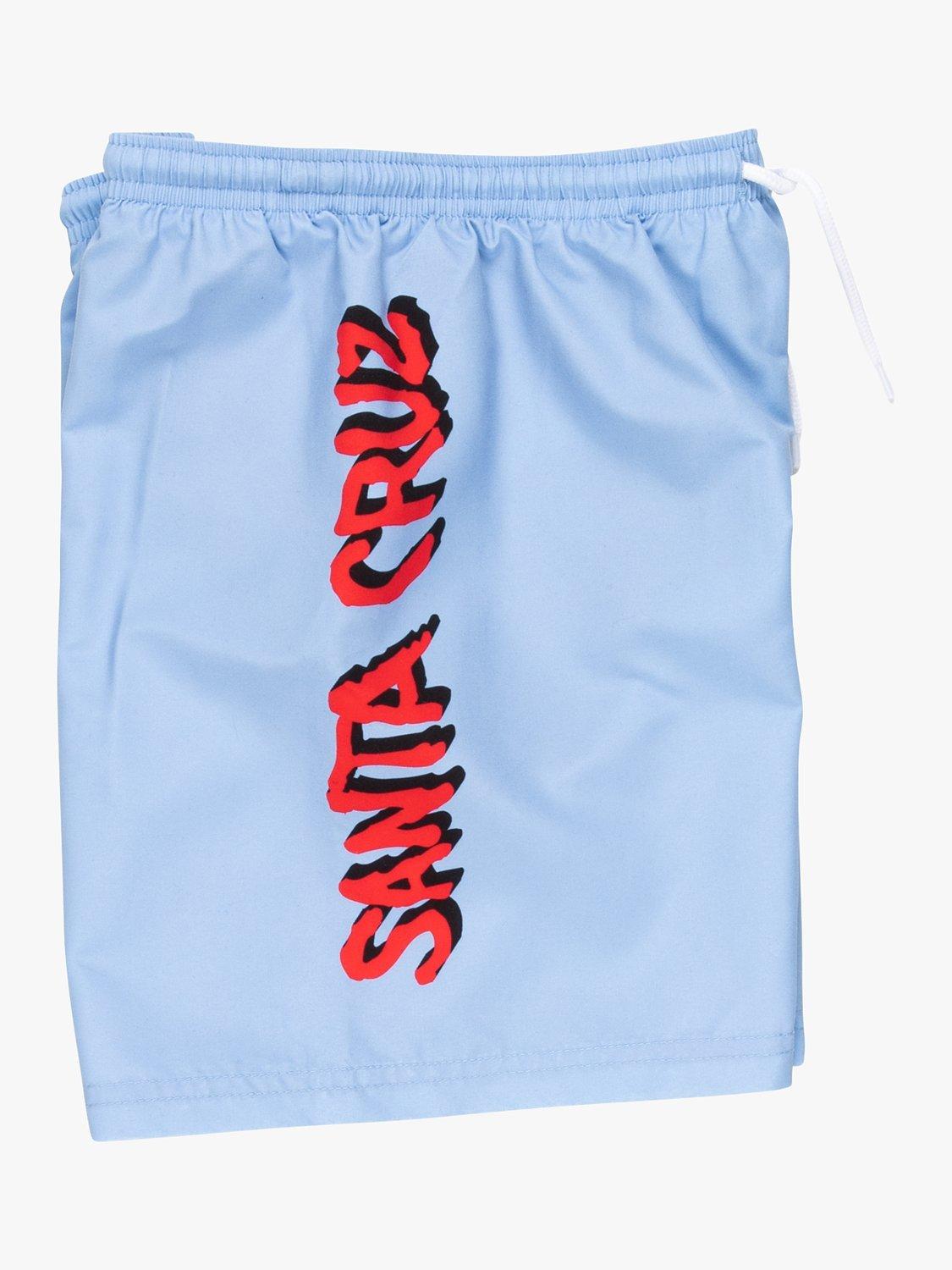 Santa Cruz Kids' Wave Swim Shorts, Sky, 6-8 years