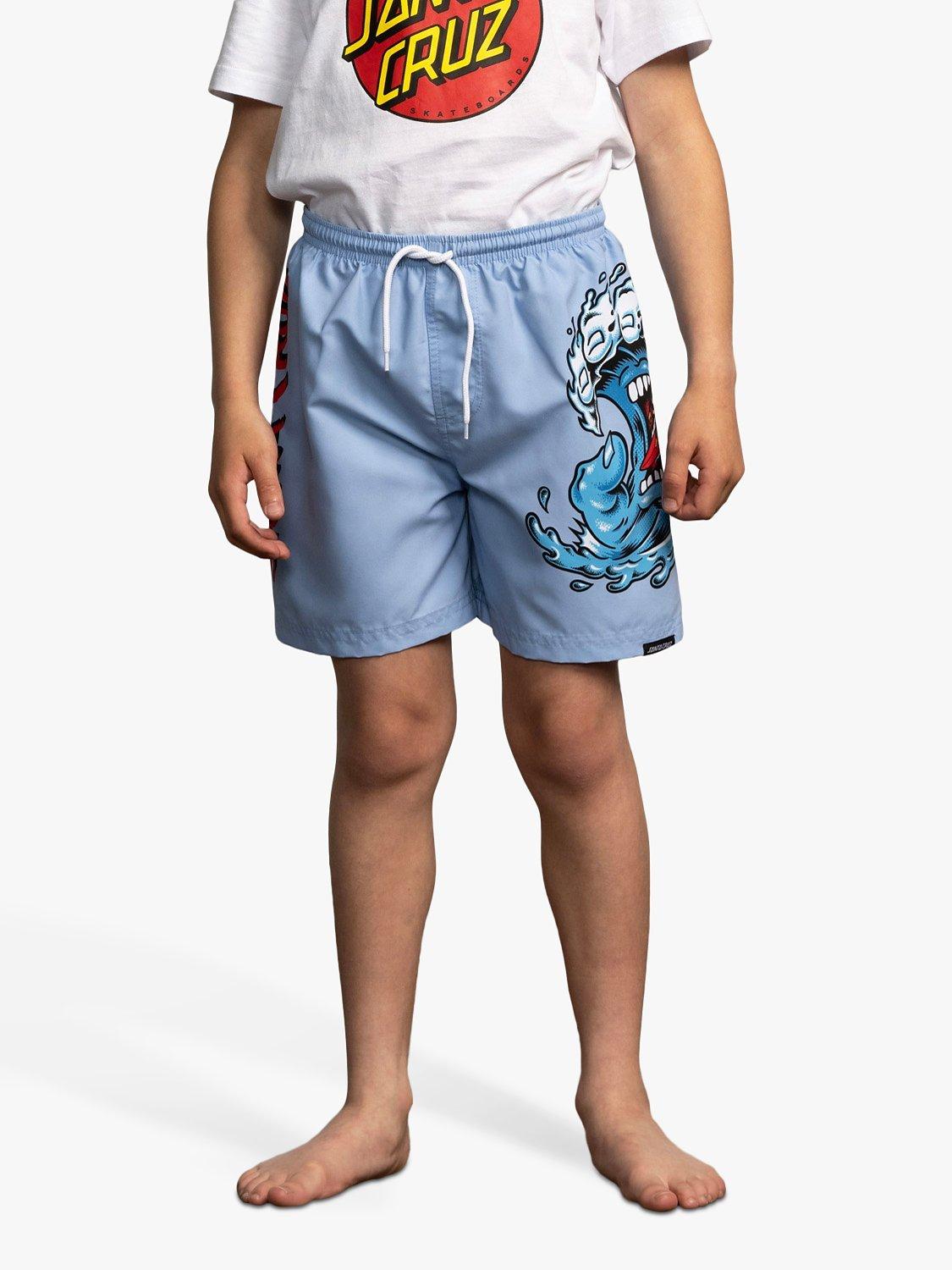 Santa Cruz Kids' Wave Swim Shorts, Sky, 6-8 years