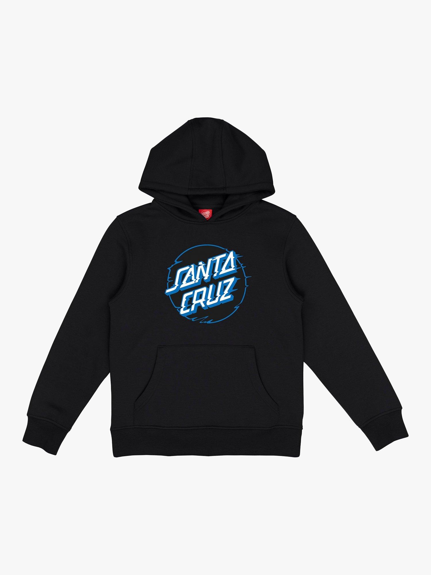 Santa Cruz Kids' Speed Hoodie, Black