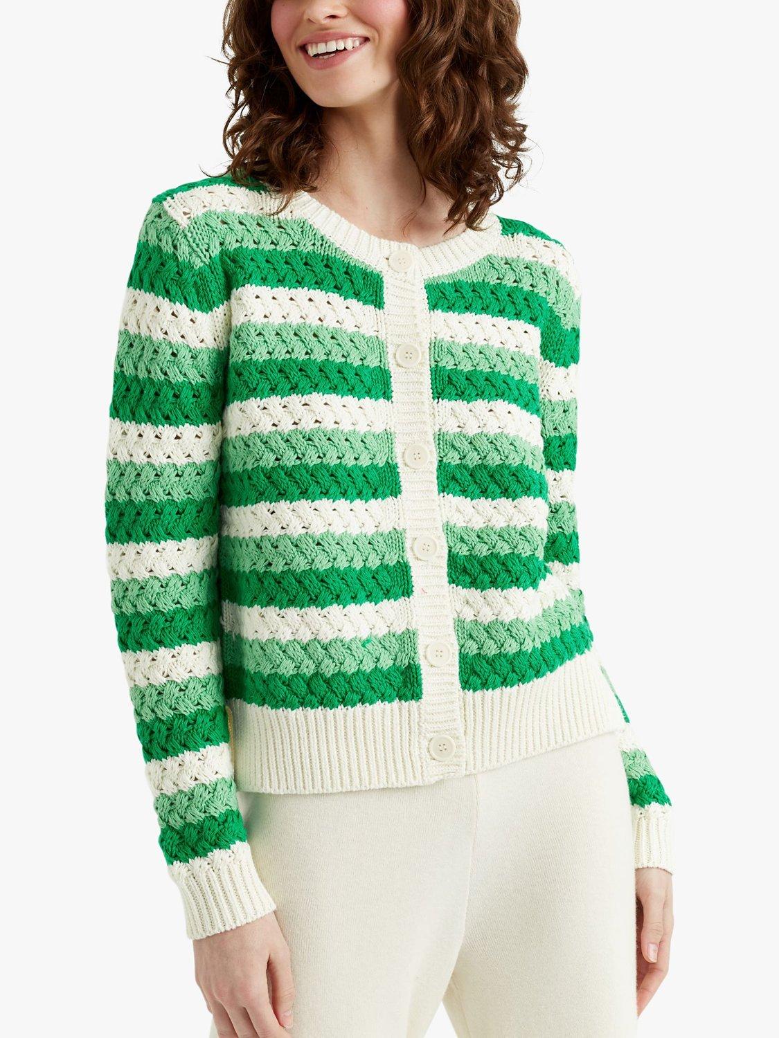 Chinti Parker Crochet Stripe Cardigan