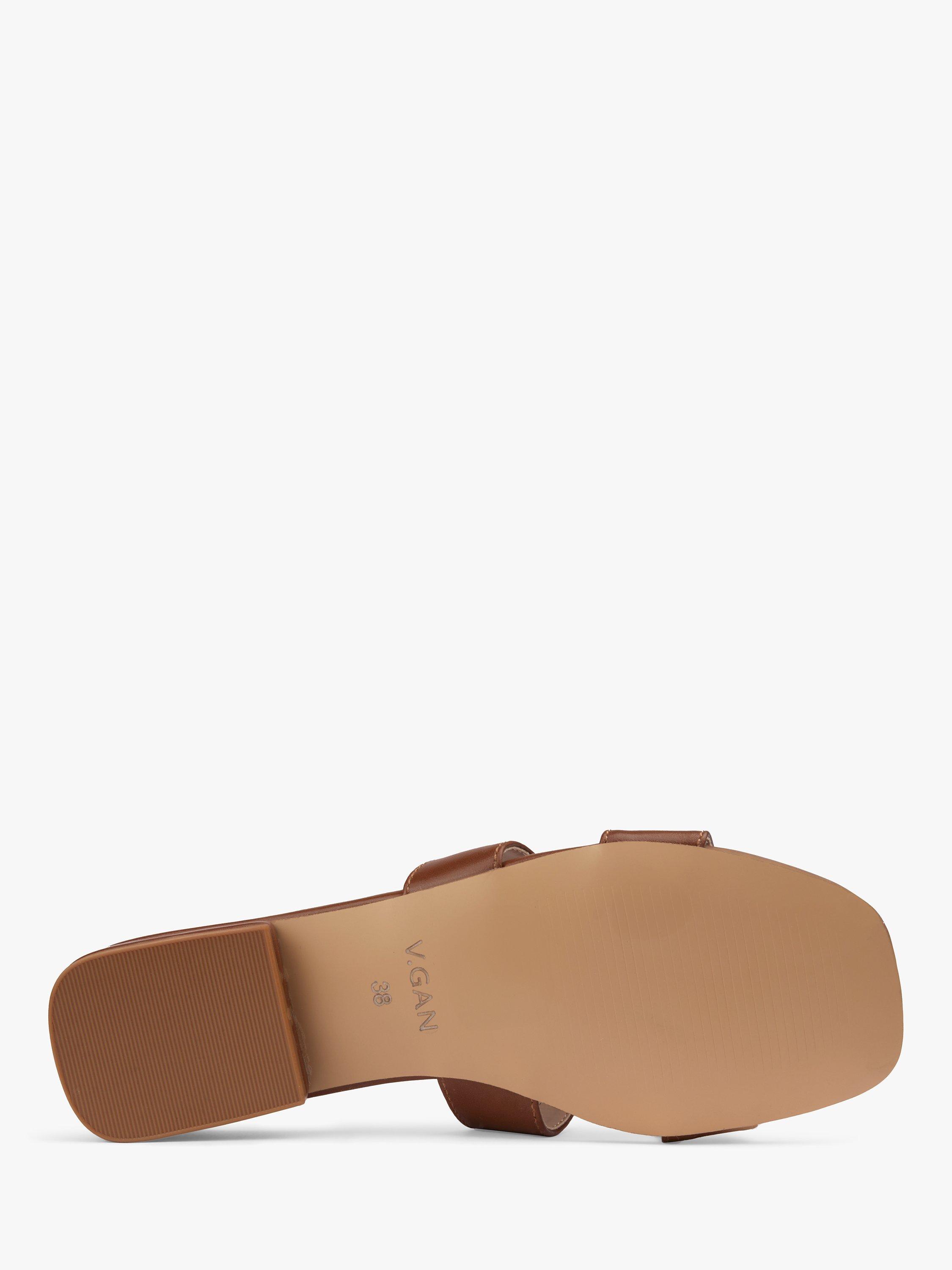 Product image 3 of 4, which shows V.GAN Vegan Bok Sandals, Tan, 3