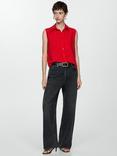 Mango Lim Sleevless Blouse, Red