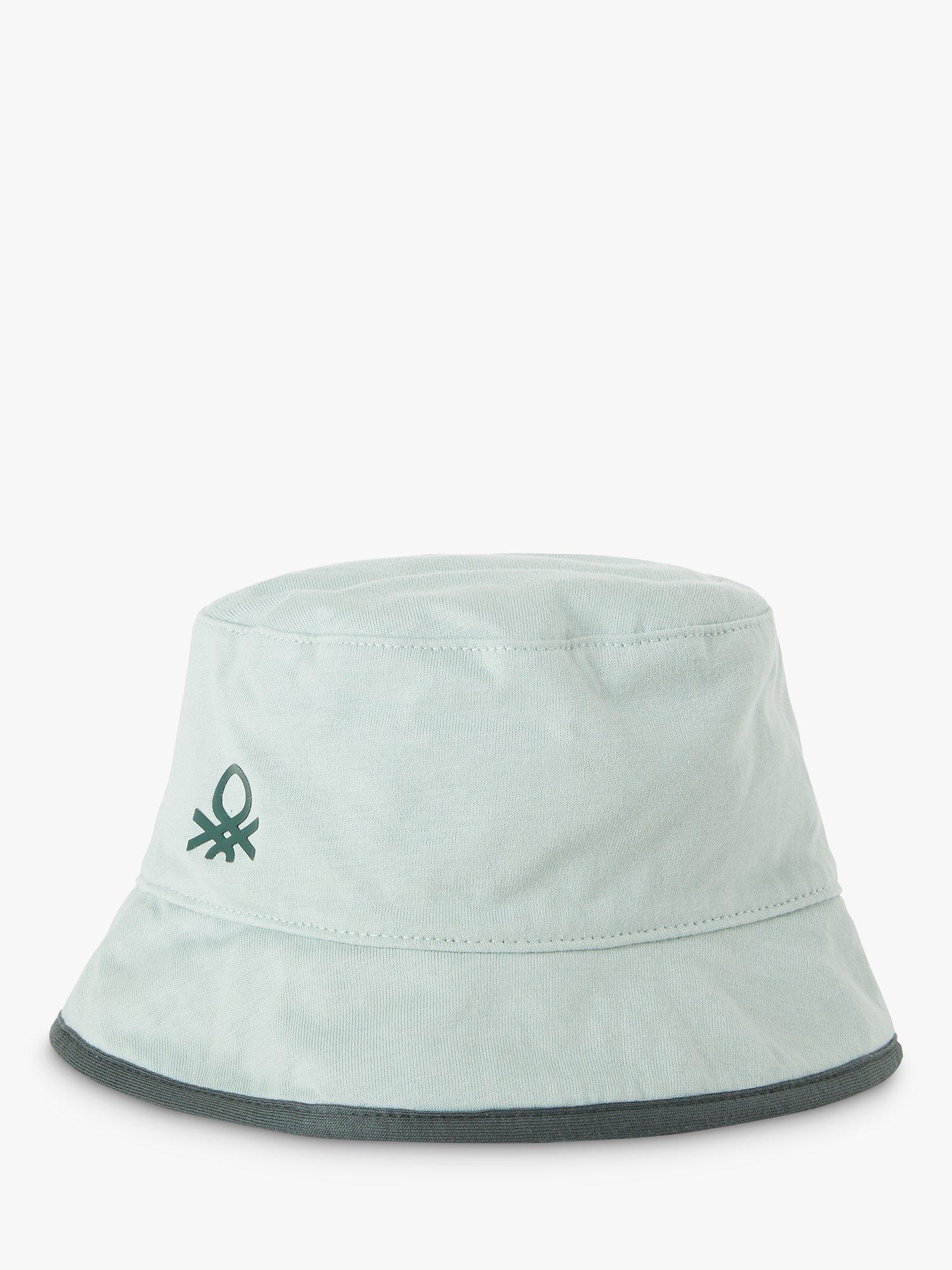 Benetton Kids' Logo/Pattern Reversible Bucket Hat, Green/Multi