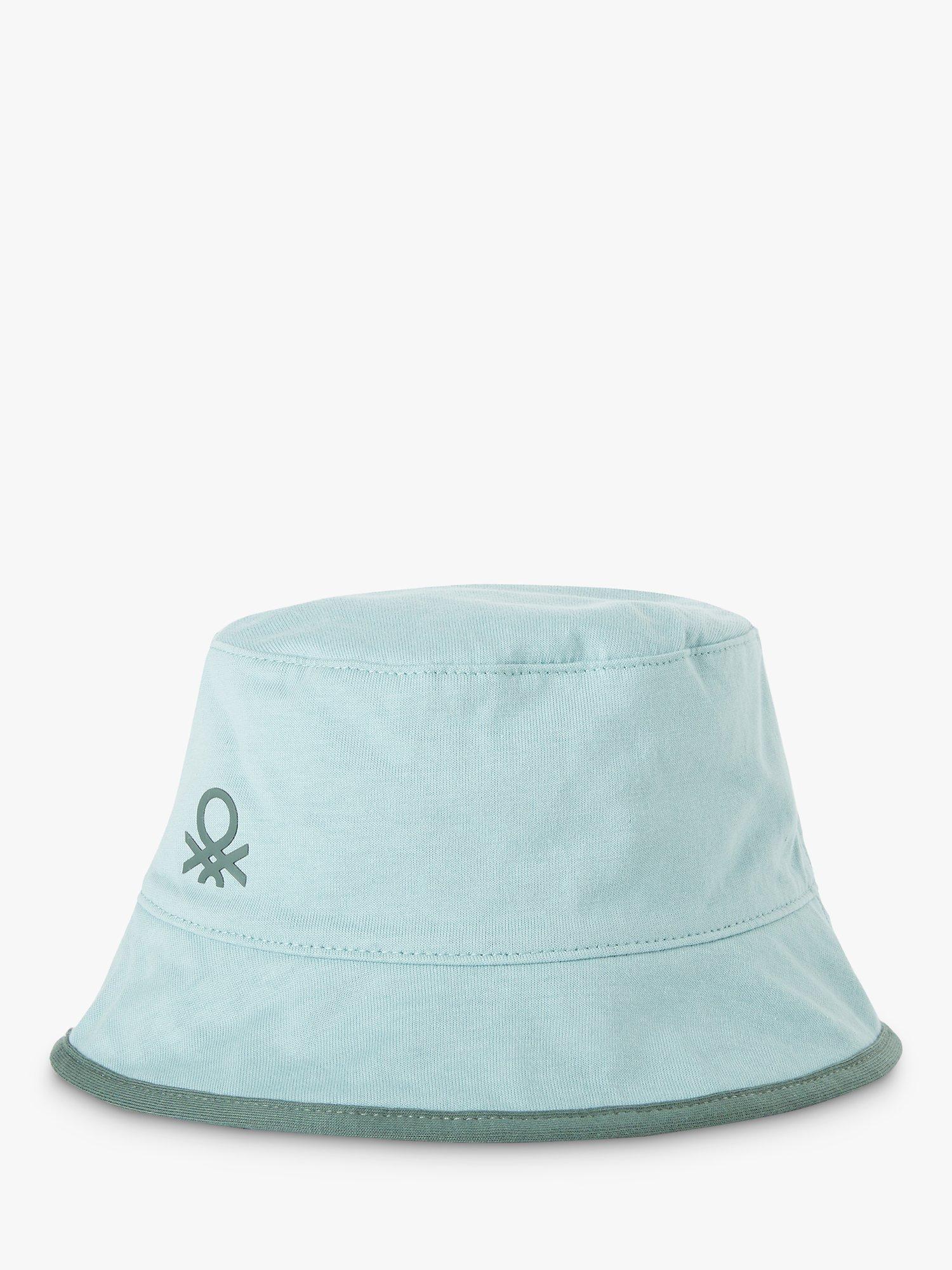 Benetton Kids' Logo/Pattern Reversible Bucket Hat, Bluette/Multi