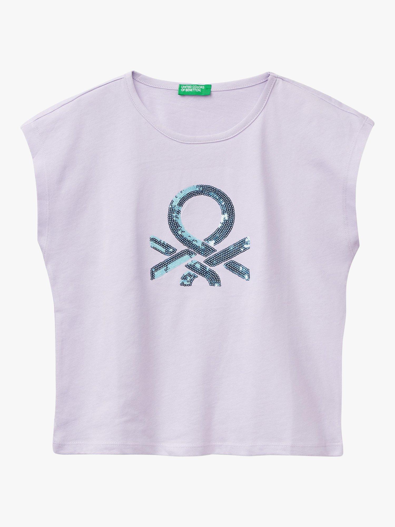 Benetton Cotton Short Sleeve T-Shirt, Mauve