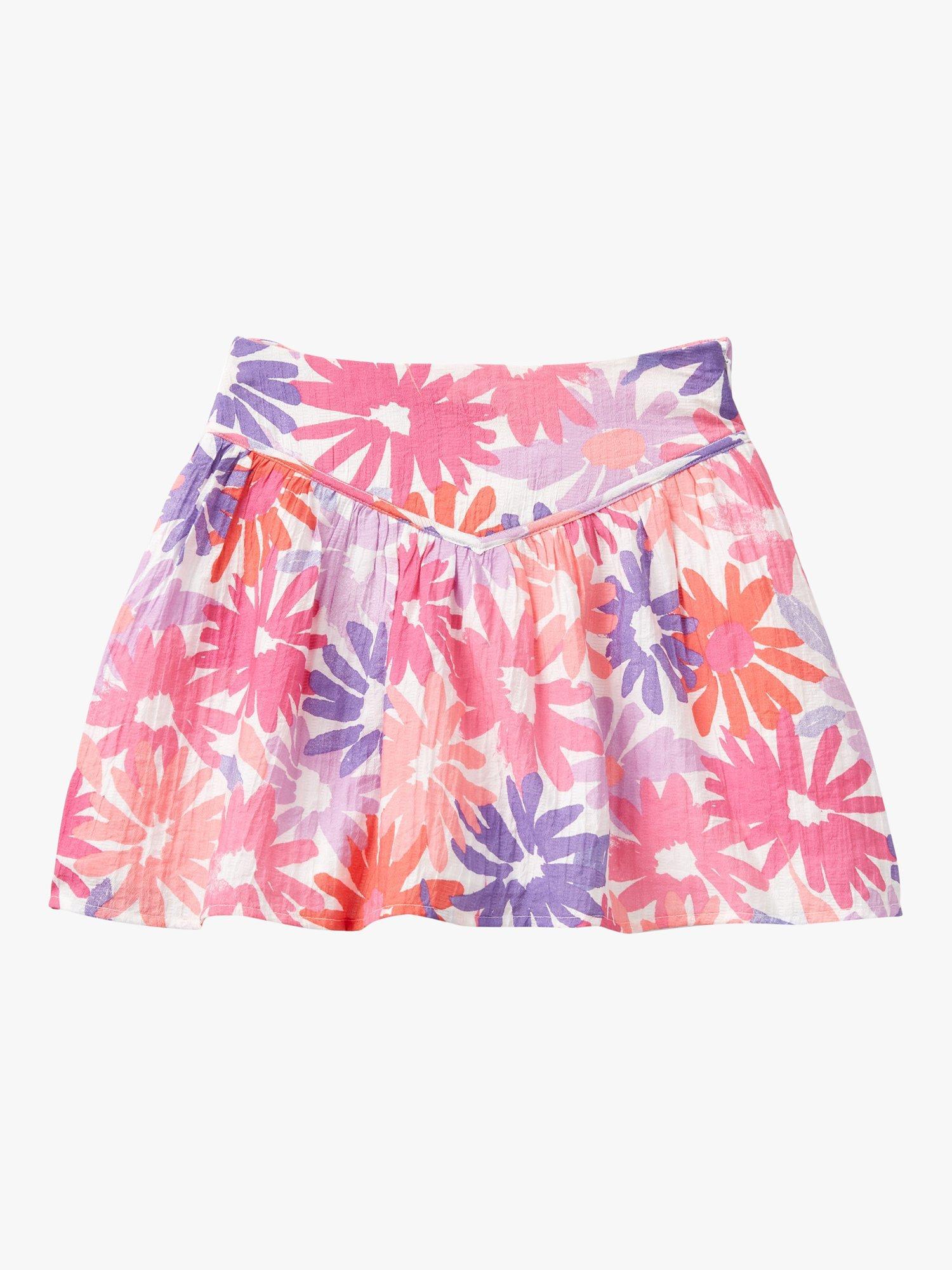 Benetton Kids' Floral Print Skirt, Multi