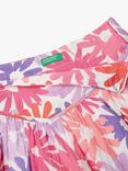 Benetton Kids' Floral Print Skirt, Multi