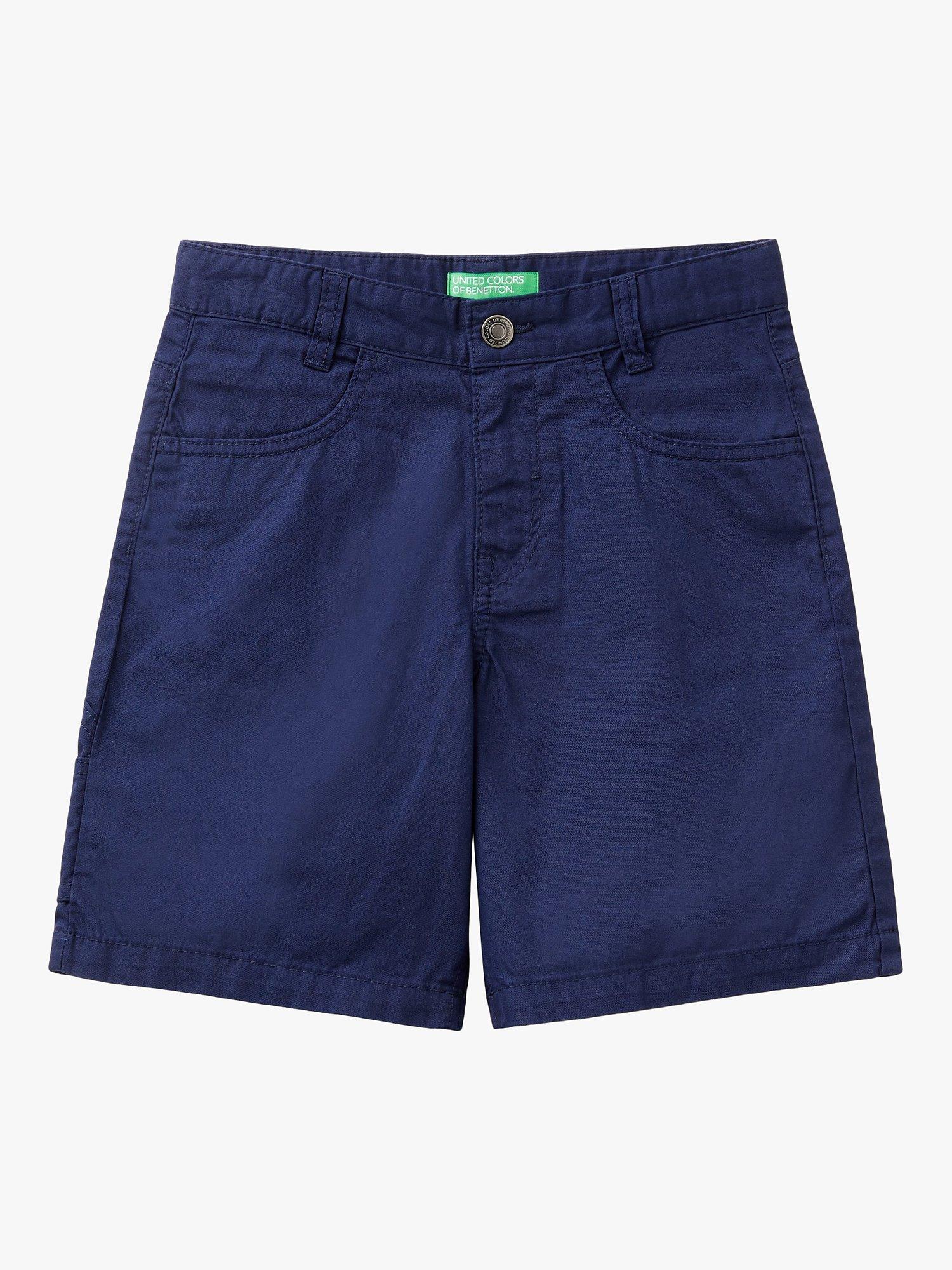 Benetton Kids' Gaberdine Bermuda Shorts, Night Blue
