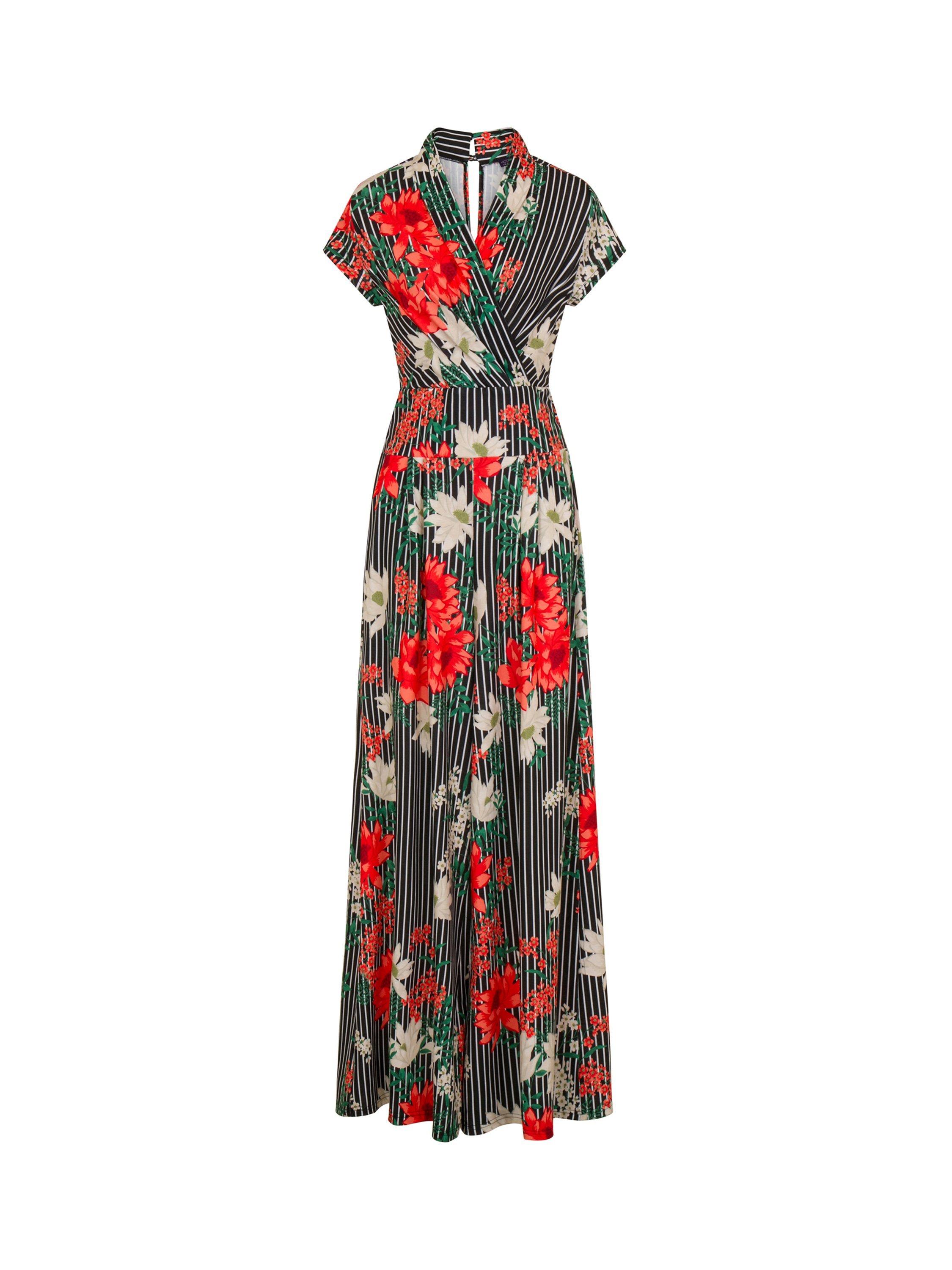Product image 4 of 5, which shows HotSquash Petite Floral Wide Leg Jumpsuit, Multi, 8