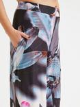 Scarlett & Jo Abstract Floral Print Wide Leg Lounge Trousers, Multi