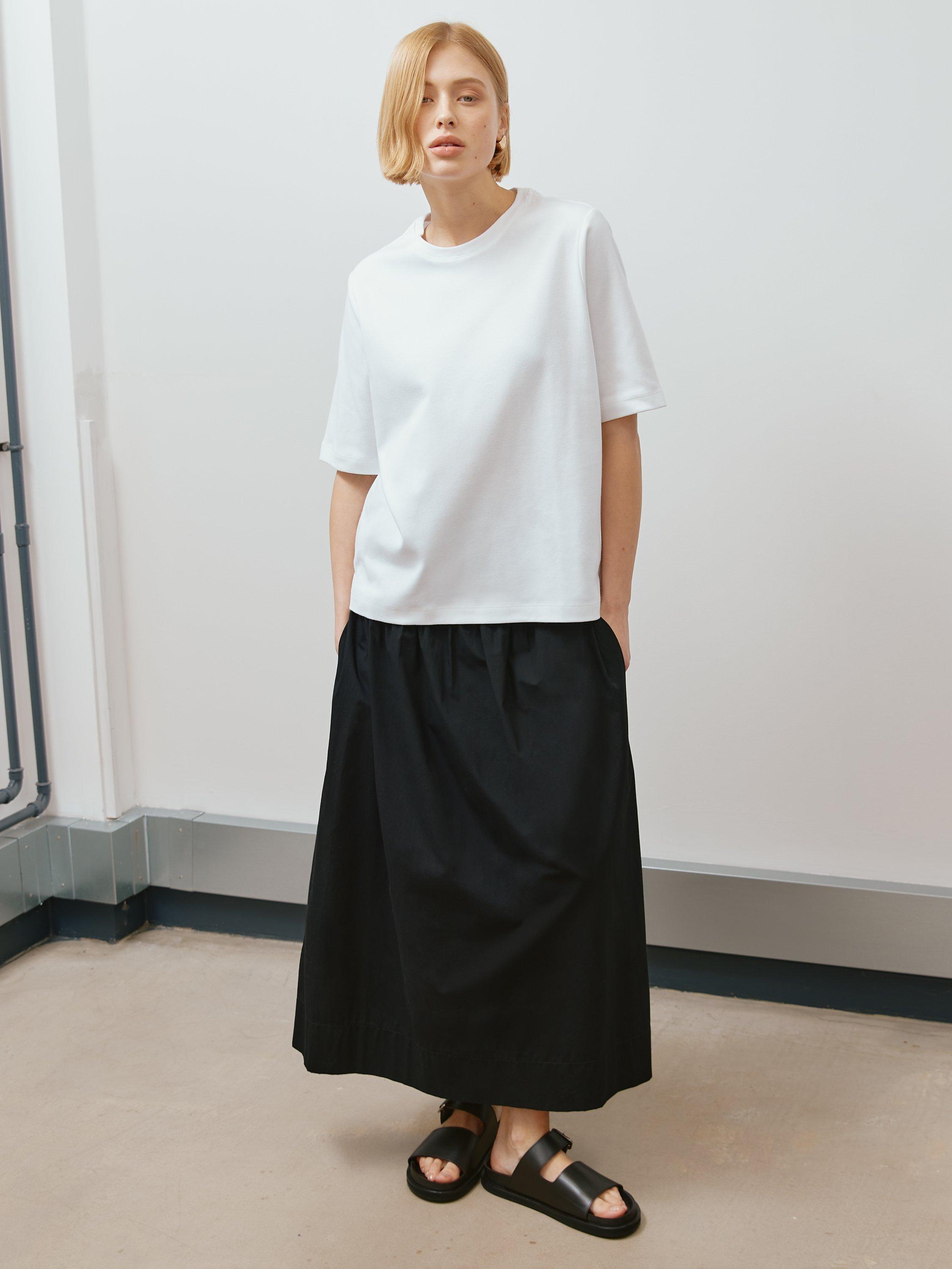 Product image 4 of 5, which shows Albaray Boxy Cotton T-Shirt, White, 8