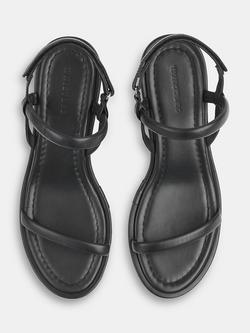 Whistles Enslee Leather Heeled Sandals - view 2, Black