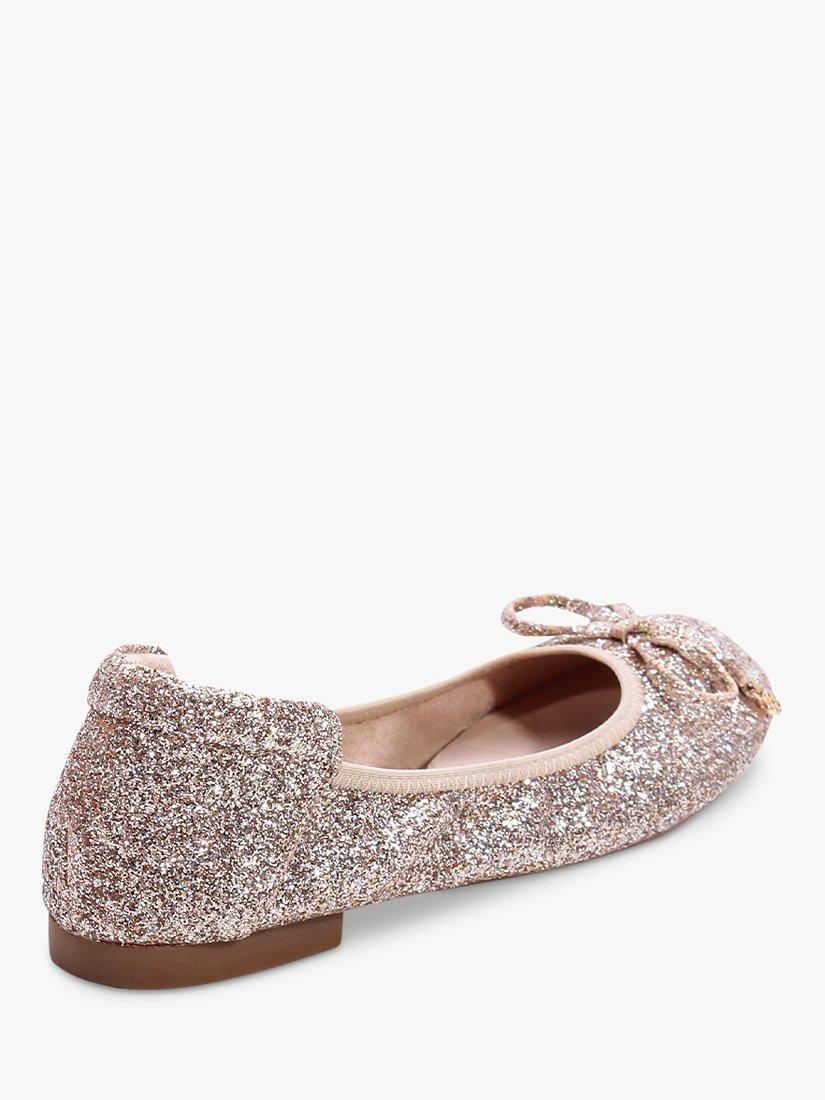 Product image 4 of 5, which shows Paradox London Xailya Glitter Ballet Pumps, Champagne, 3