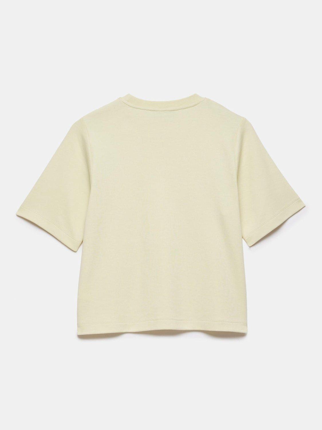 Mint Velvet Ultimate Cotton T-Shirt, Yellow, XS