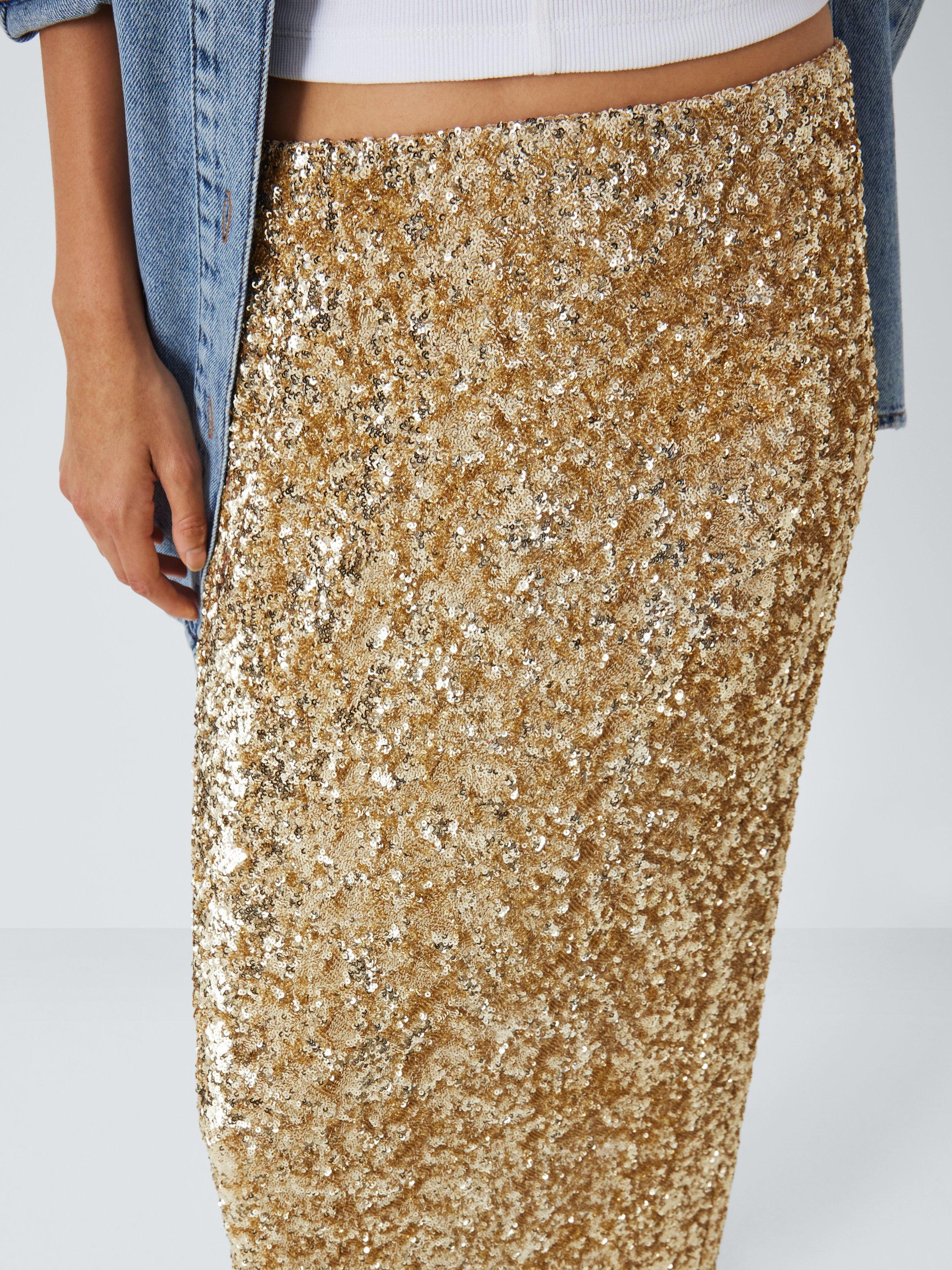 Kohls gold sequin skirt best sale