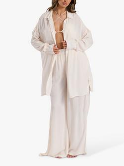 South Beach Oversized Beach Shirt - view 2, Natural Cream