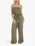 South Beach Strapless Jumpsuit, Khaki