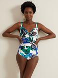 Phase Eight Watercolour Swimsuit, Ivory