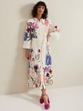 Phase Eight Salli Floral Print Shirt Midi Dress, Multi