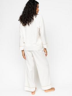 Cyberjammies Hotel Long Pyjama Set - view 2, Cream