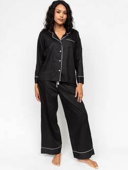 Cyberjammies Hotel Long Pyjama Set, Black