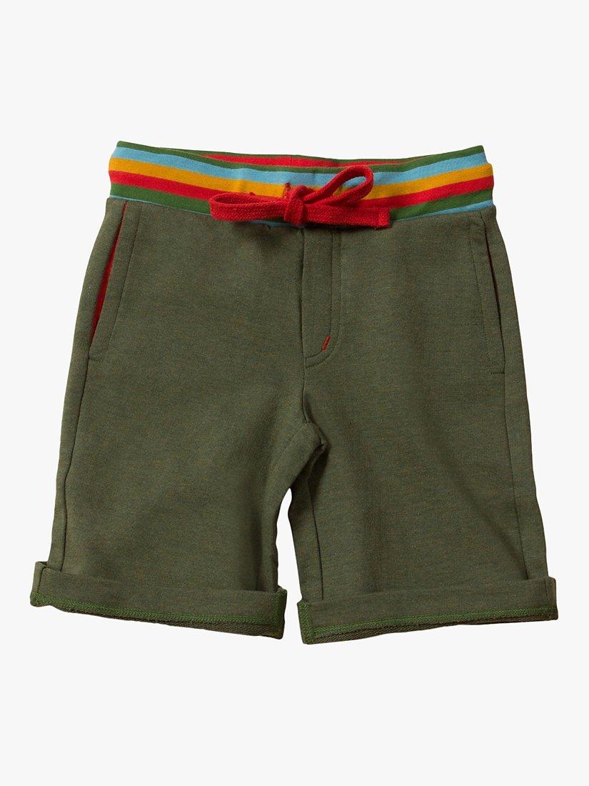 Little Green Radicals Baby Jogger Shorts, Green Marl, 4-5 years