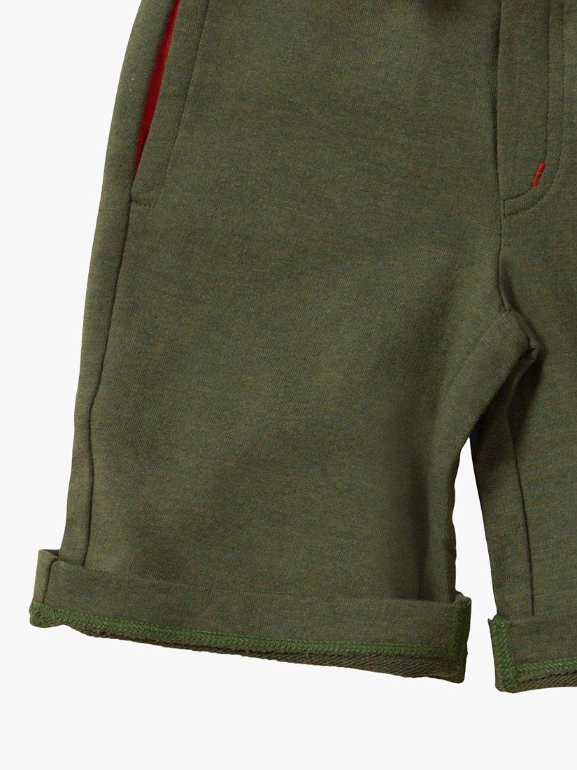 Little Green Radicals Baby Jogger Shorts, Green Marl, 4-5 years