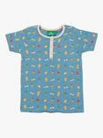 Little Green Radicals Baby Summer Days T-Shirt, Corn Silk Blue