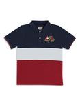 Raging Bull Kids' Panel Cut & Sew Pique Polo Shirt, Red/Multi