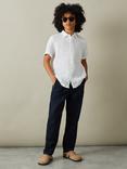 Reiss Kids' Holiday Short Sleeve Linen Shirt