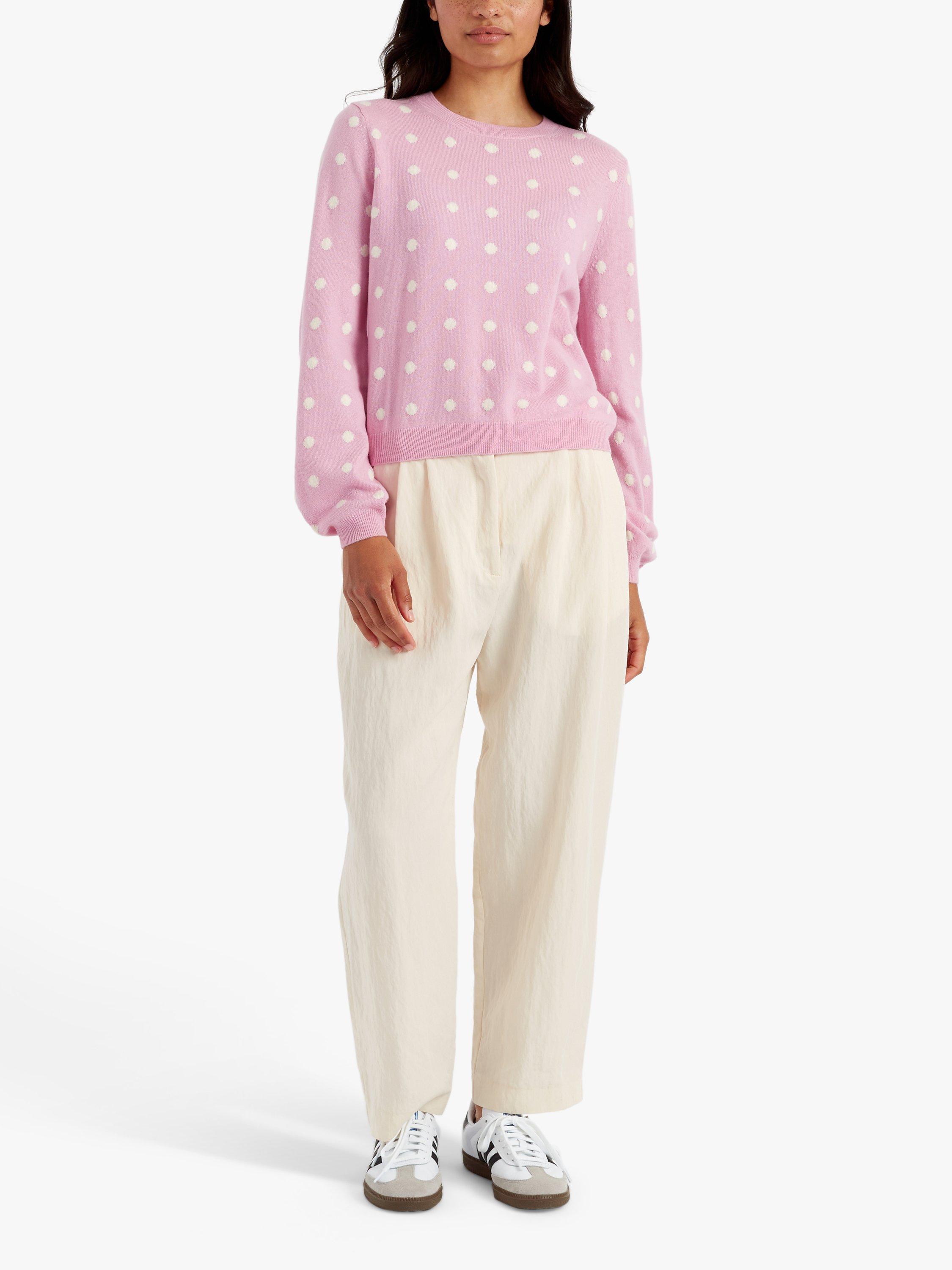 Polka dot sweater women's best sale