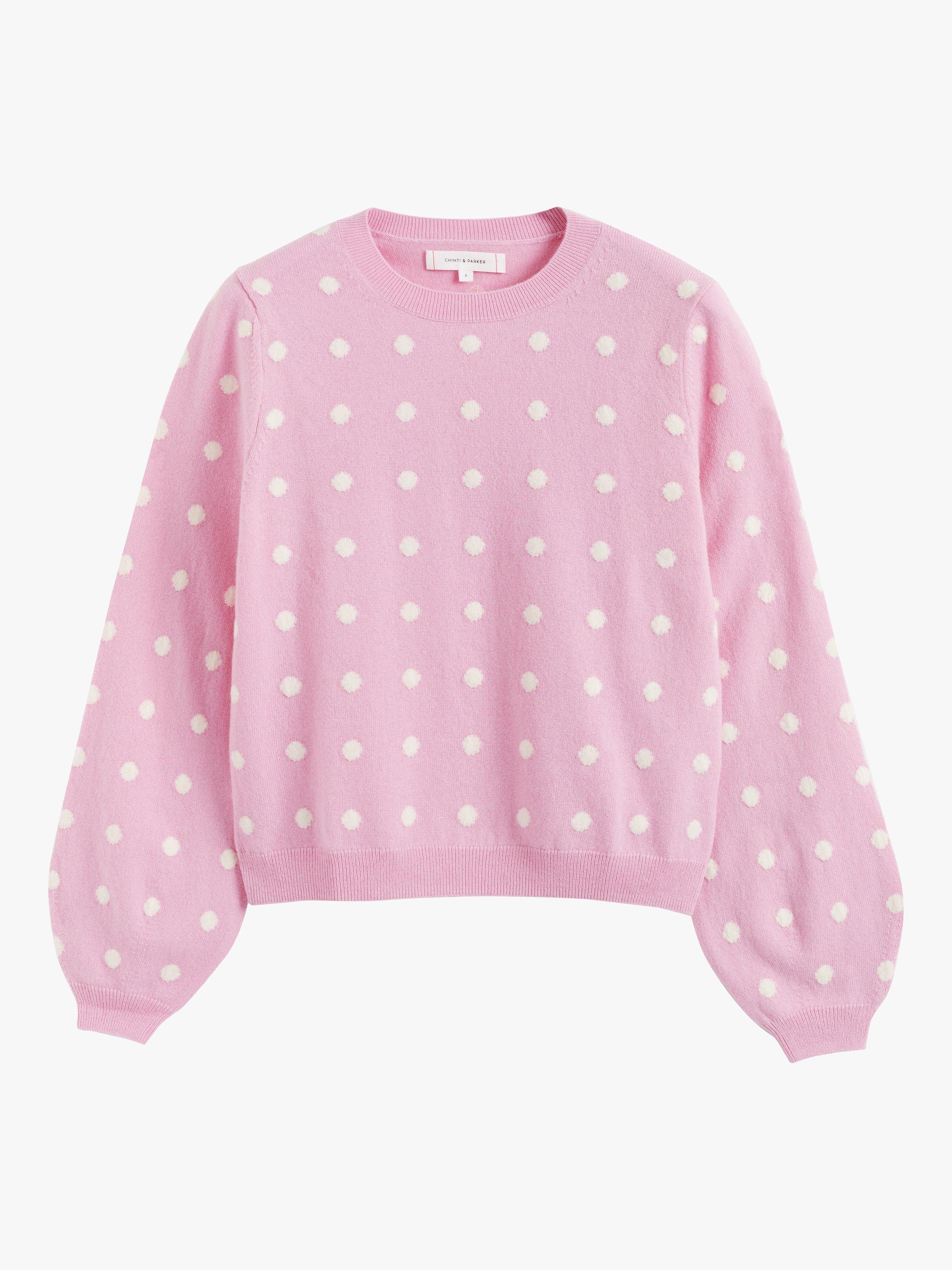 Polka dot cashmere sweater best sale
