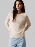 Calvin Klein Merino Wool Jumper, Wood Ash