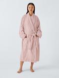 John Lewis Egyptian Cotton Unisex Bath Robe, Pale Pink