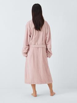John Lewis Egyptian Cotton Unisex Bath Robe - view 2, Pale Pink