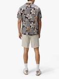 J.Lindeberg Elio Linen Island Floral Shirt, Safari