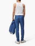 J.Lindeberg Grant Super Linen Trousers, Chambray Blue