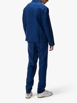 J.Lindeberg Juius Linen Overshirt, Blue - view 2, Blue