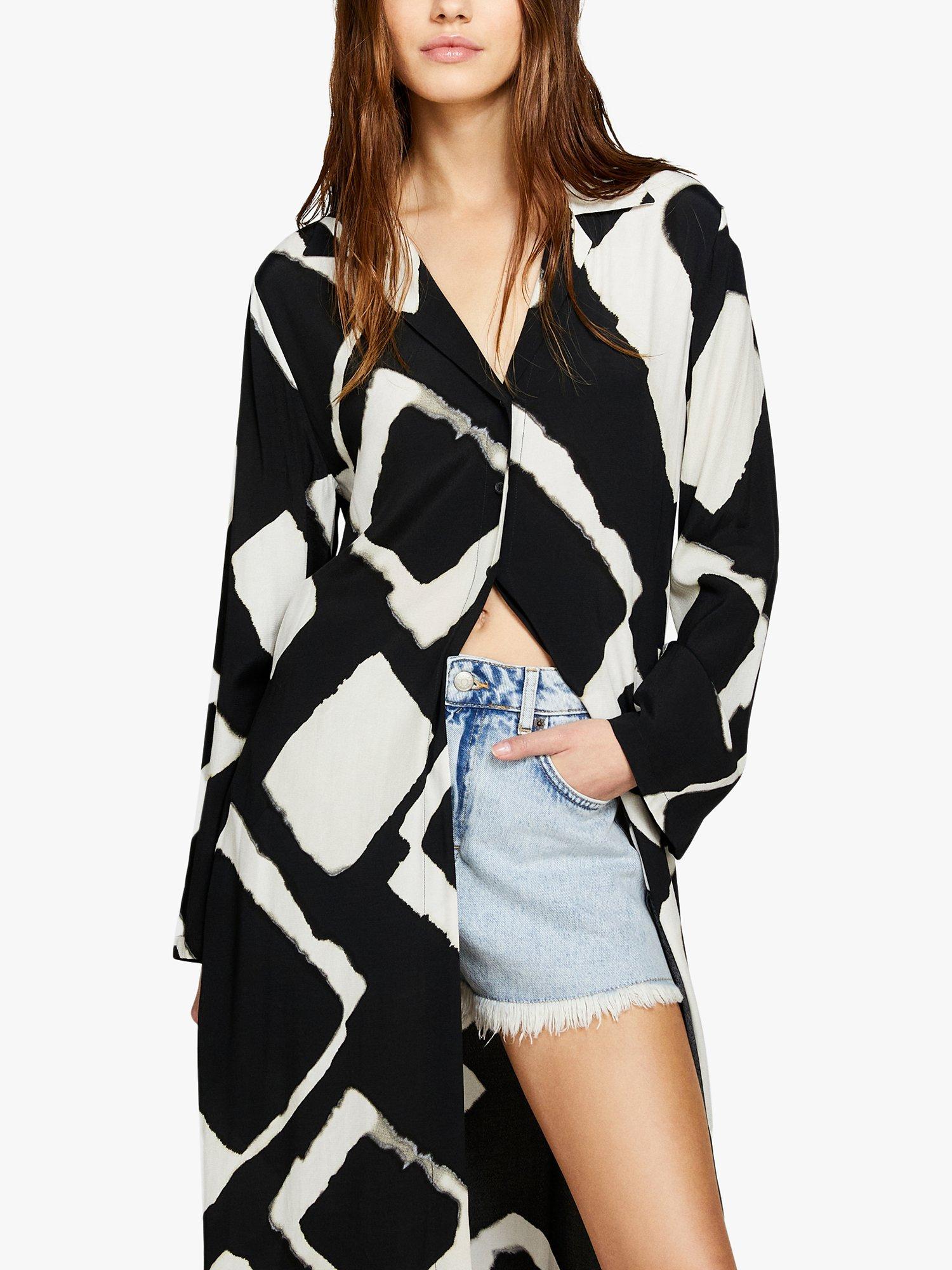 SISLEY Long Printed Shirt, Multi