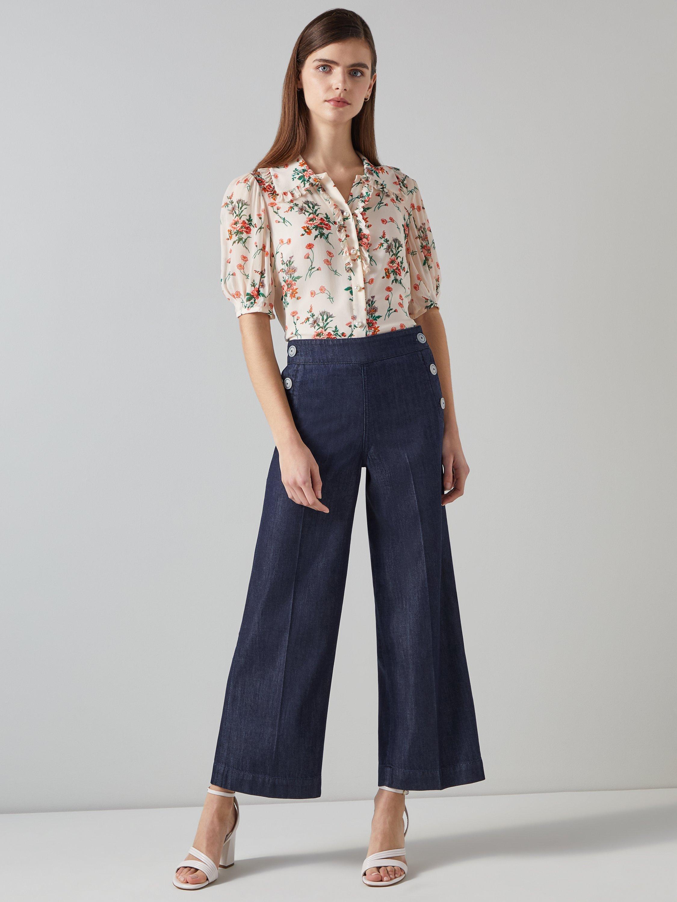 L.K.Bennett Nur Trousers, Indigo