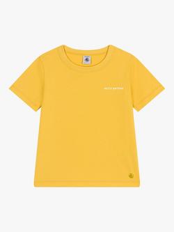 Petit Bateau Kids' Logo T-Shirt, Nectar, Nectar