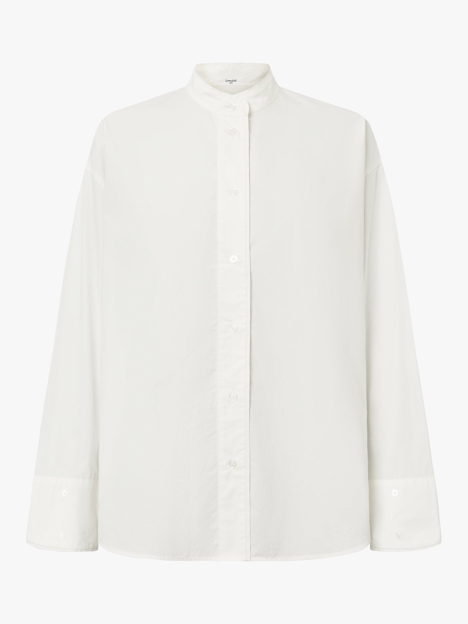 Lovechild 1979 Zuri Organic Cotton Relaxed Fit Shirt, Egret