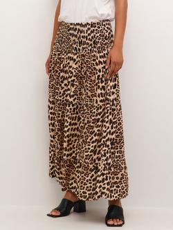 KAFFE Smock Waist Maxi Skirt, Multi, Multi