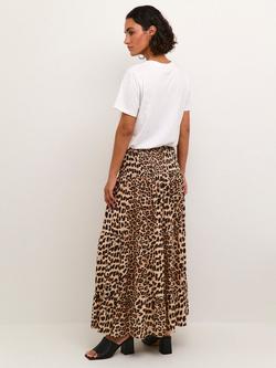 KAFFE Smock Waist Maxi Skirt, Multi - view 2, Multi