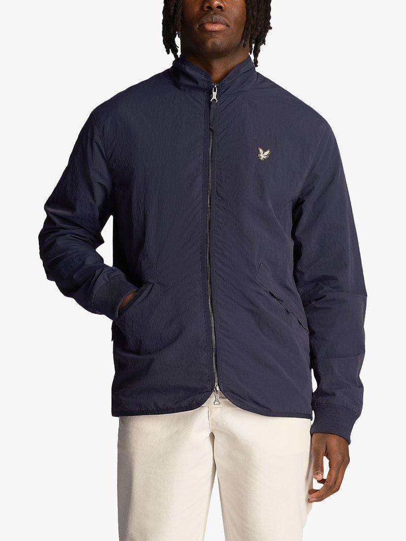 Product image 1 of 5, which shows Lyle & Scott Deck Bomber Jacket, Midnight Navy, XS