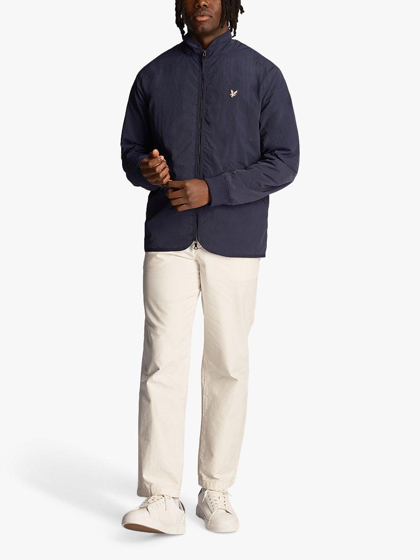 Product image 4 of 5, which shows Lyle & Scott Deck Bomber Jacket, Midnight Navy, XS