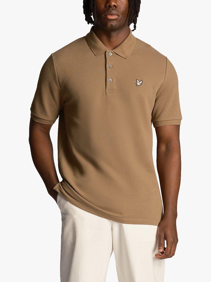Product image 1 of 5, which shows Lyle & Scott Flatback Pique Polo Shirt, Woolwich, S